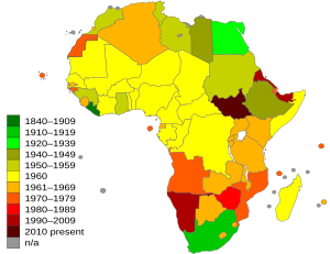 أفريقيا 300px-Africa_independence_dates.svg