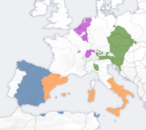 Origen de España (historia resumida), por ¬¬Chulasky¬¬ 300px-Charles_I_and_V_empire