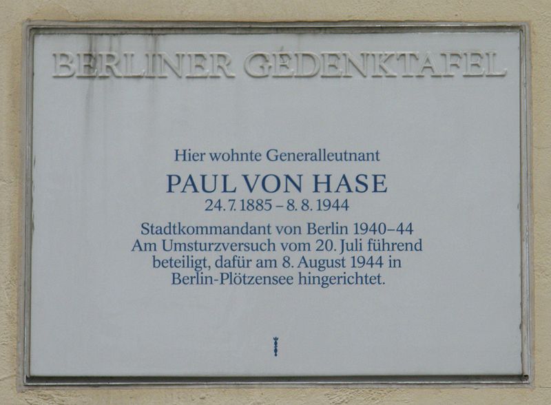 Paul von Hase 800px-Gedenktafel_Paul_von_Hase