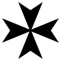 Le siège du pape lors d'uune réunion des J.M.J... 120px-Maltese-Cross-Heraldry.svg