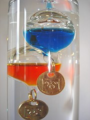 المحارير 180px-Galileo_Thermometer_closeup