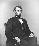 Amerikan İç Savaşı 150px-Abraham_Lincoln_seated%2C_Feb_9%2C_1864