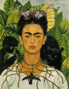  Frida Kahlo: La pintora revolucionaria que sigue inspirando Frida_Kahlo_(self_portrait)