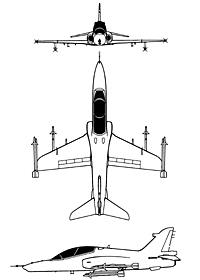 القوات الجوية الكويتية شامل BAe_Hawk_128_3-view