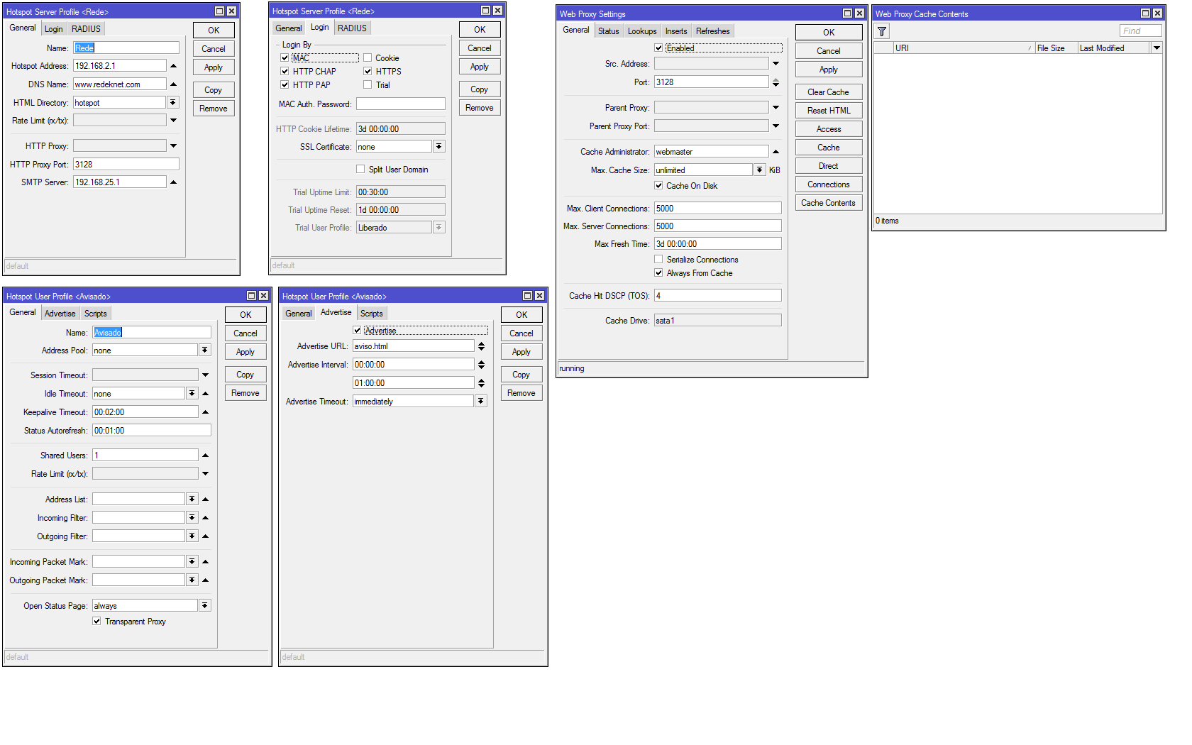 Como Fazer CacheFull no MK 5.26 ? Ds