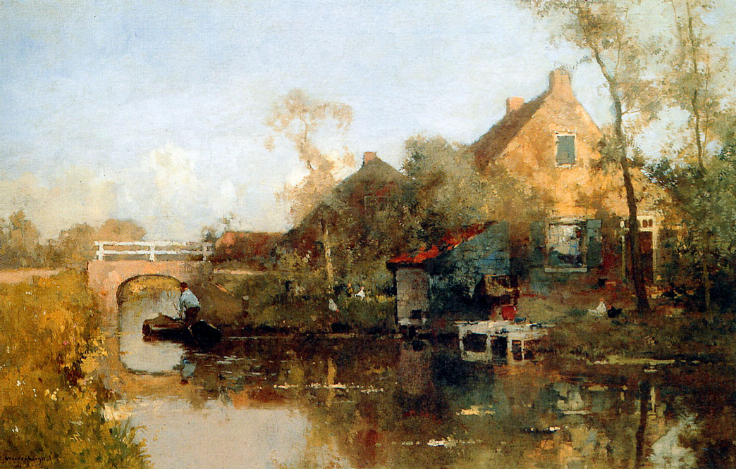 Cornelis Vreedenburgh - Page 2 Farm-next-to-canal