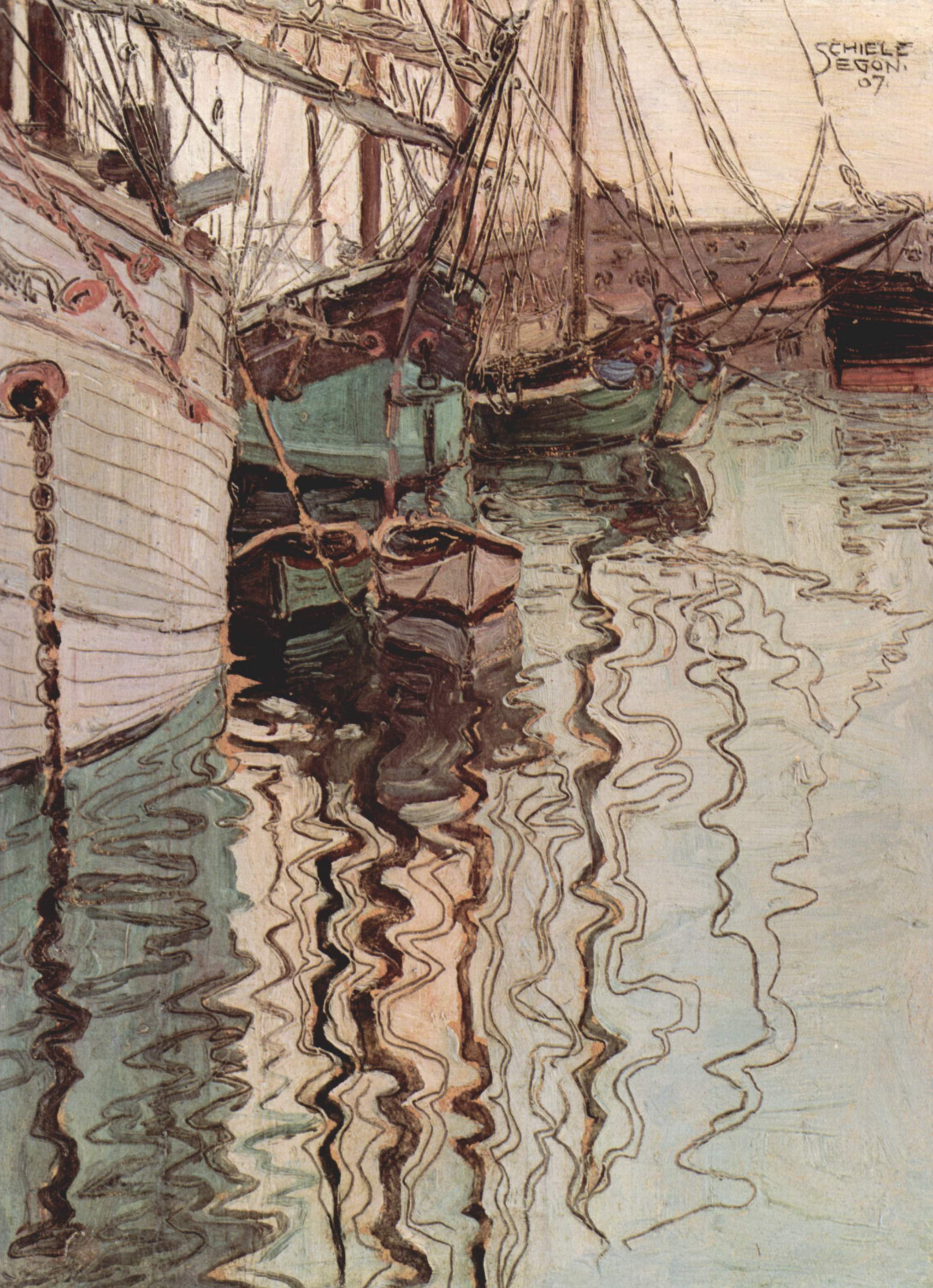 ART NOUVEAU Harbor-of-trieste-1907