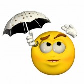 Choses et autres. - Page 20 12675128-illustration-d-39-une-emoticone-jaune-tenant-un-parapluie-isole-sur-un-fond-blanc