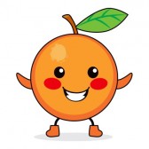 فوائد البرتقال 14576740-cute-orange-fruit-cartoon-character-smiling-happy