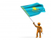 Les Drapeaux......... - Page 27 9818186-orange-anim-avec-un-grand-drapeau-du-kazakhstan-isol-sur-fond-blanc