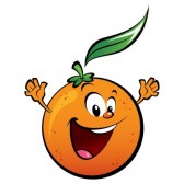فوائد البرتقال 19556002-a-happy-orange-waving-its-hands