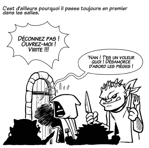 Dessin de Julien - L'elfe de la Confrrie Noire Voleur01c