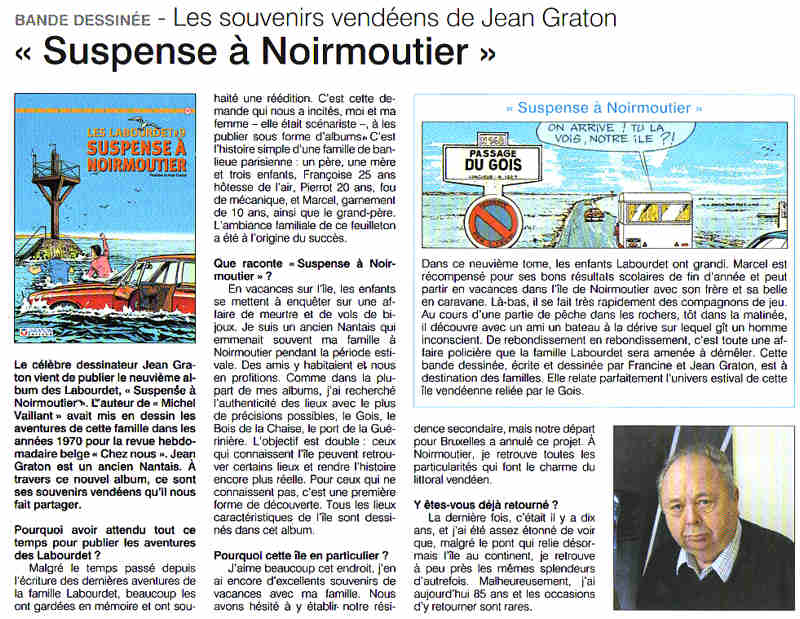 Jean Graton dans la presse Vendee2