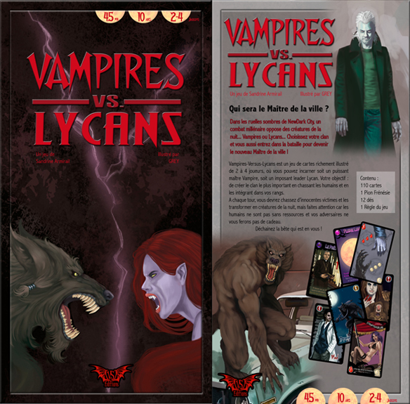 VAMPIRES-VS-LYCANS Le jeu de cartes VisuelVERSUS