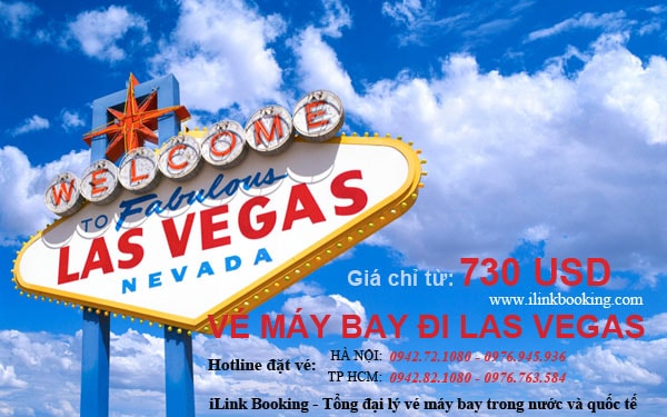 Đại lý vé máy bay đi Mỹ giá rẻ - iLink Booking Ve-may-bay-di-Las-Vegas