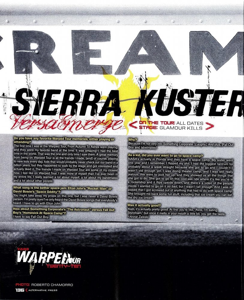 Sierra dans Alternative Press Ap1