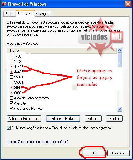 Criando seu Servidor de Mu Windows XP. Antihack7