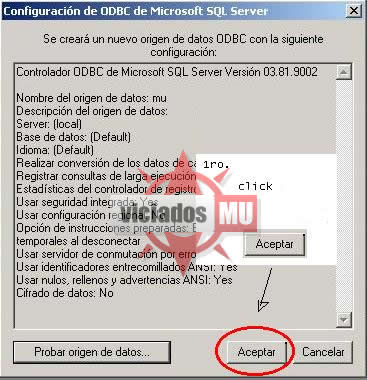 Criando seu Servidor de Mu Windows XP. Criand5