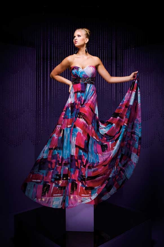 Supa and Queen :D - Page 12 Chiffon-Prom-Dress-with-Blue-Multi-Color-1