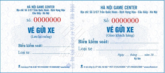 In vé gửi xe theo yêu cầu ở đâu tốt? Ve-xe