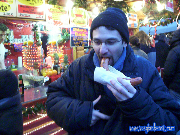 Ted (from Paris) visiting the Beast ... TedBratwurst1