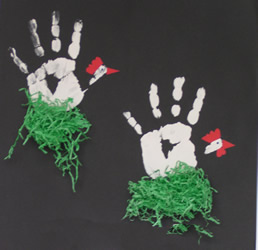HandPrints e Footprints (dipingere con le impronte delle mani / piedi) - Pagina 2 Hahnhenne