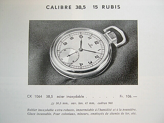 Omega de poche étanche... Catalogue1946b