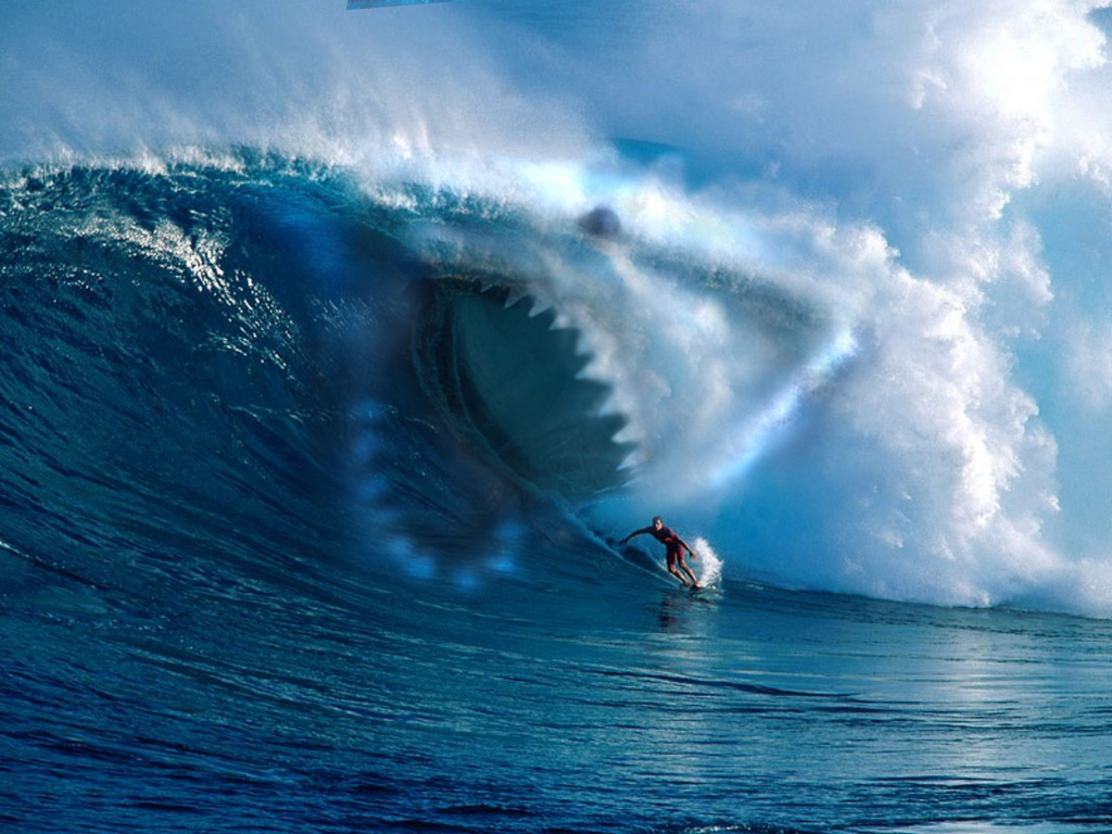 Vendredi 1er avril 2011: landlocked standing tall in a barrel @ pipeline Shark_surf