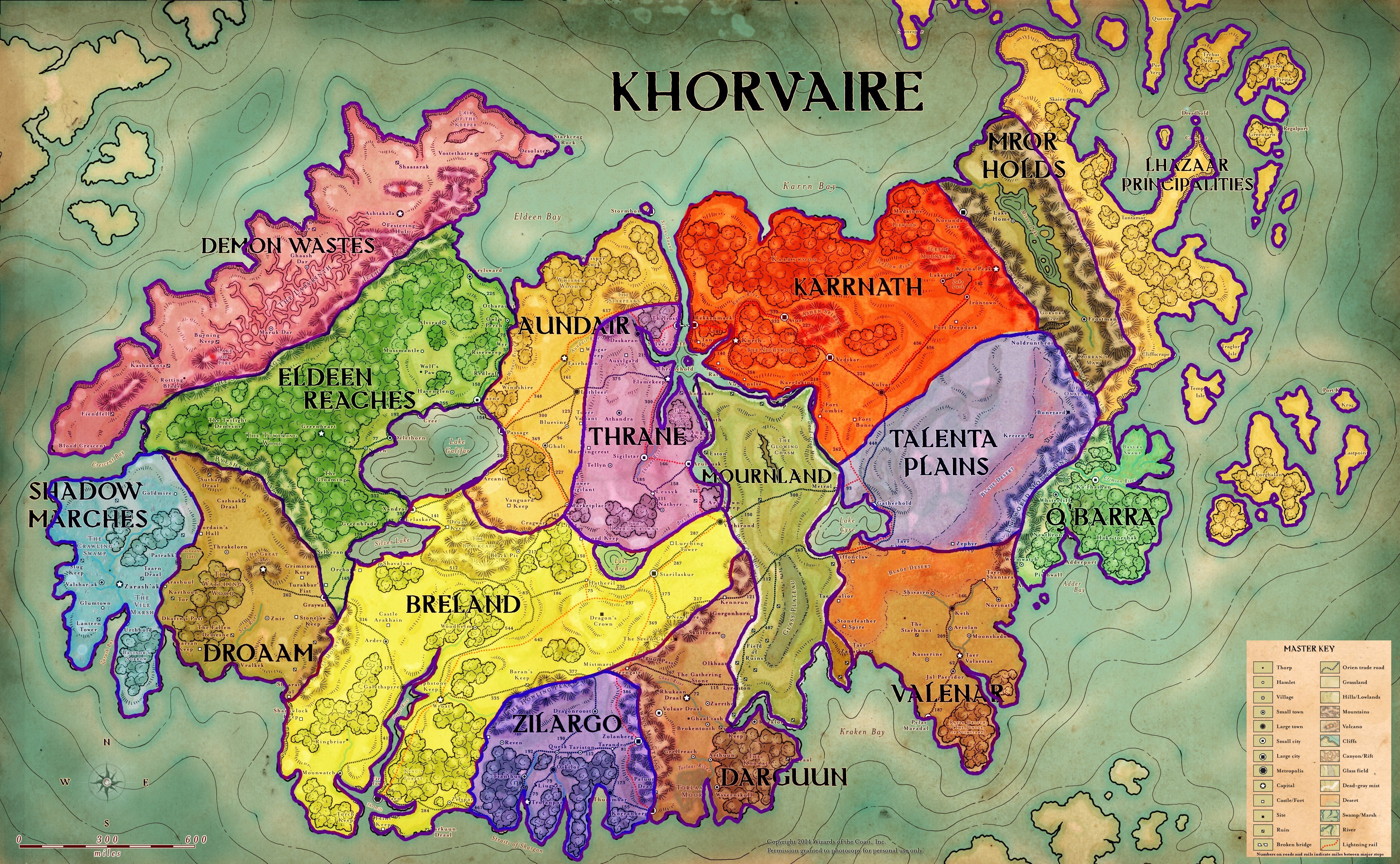 Contexte : Histoire et Géographie Khorvaire-map-colored