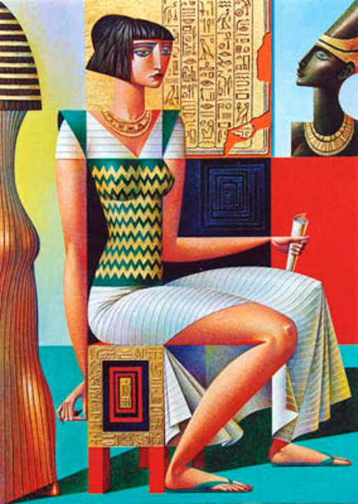 رسوم من المدرسة التكعيبية للفنان الروسي جورج كوراسوف . Beautiful-painting-georgy-kurasov%20%2815%29