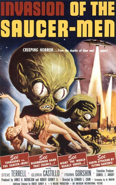 بوسترات ل 100 فيلم من اقدر افلام هوليود ( الجزء الثاني ) Invasion_of_the_saucer_men