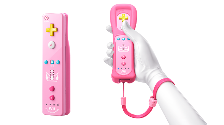 Yoshi und Peach Wii Remotes PeachMote