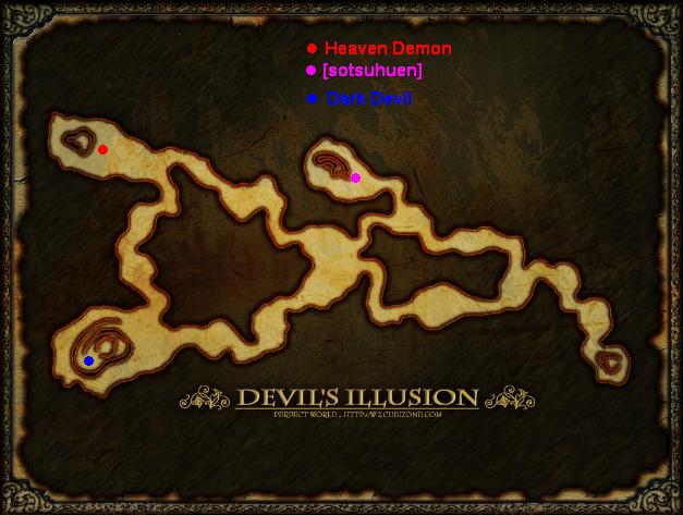 Mapa de todos los dungeos/Raids Devil