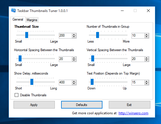 Windows10 - 26 Tools Taskbar-thumbnail-tuner