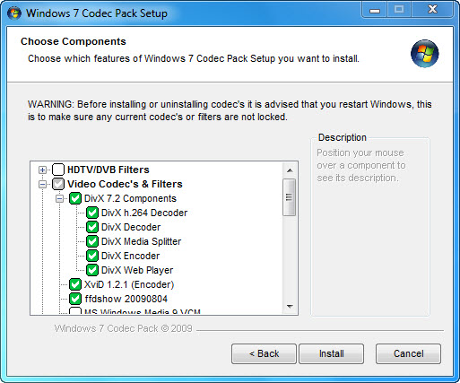  4.0.8 Windows 7 Codec Pack  Screen_shot_2_large