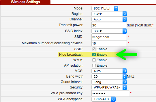 طريقة اخفاء شبكة الواي فاي te data راوتر تى داتا F4bc6fb6b9