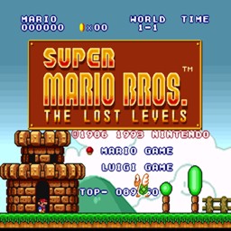 Tests de Super Mario Bros. , Super Mario Bros. : The Lost Level, Super Mario Bros. 2. et Super Mario Bros. 3. ! Lostlevels