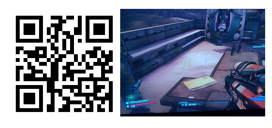 Easter Eggs - Borderlands 2 PostcardsFromTheEdgeofSanctuaryQRCode