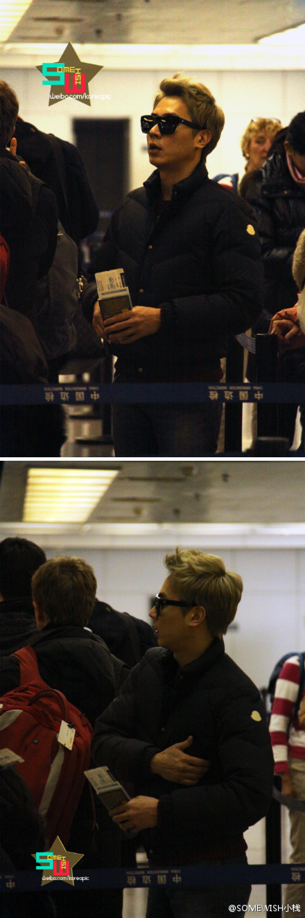 [8.1.12][Pics] Andy - Beijing to Seoul Airport Pics 7d695a0fjw1dov21kjgh0j