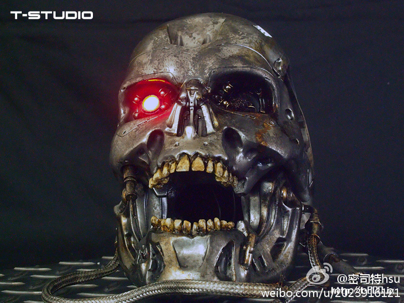[T-Studio] T-800 Endoskeleton Head - Battle Damaged | 1/1 scale 78a28259gw1e59irinytwj20m80go7c8
