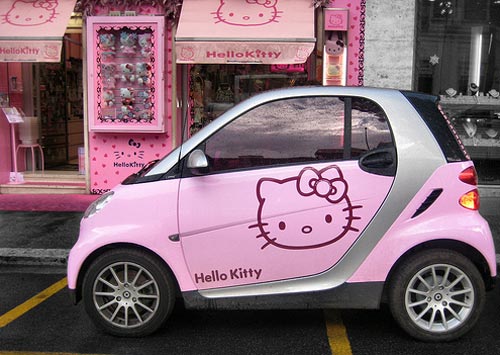 ص‘ـورة سيآرة كيتي! Hello-kitty-car
