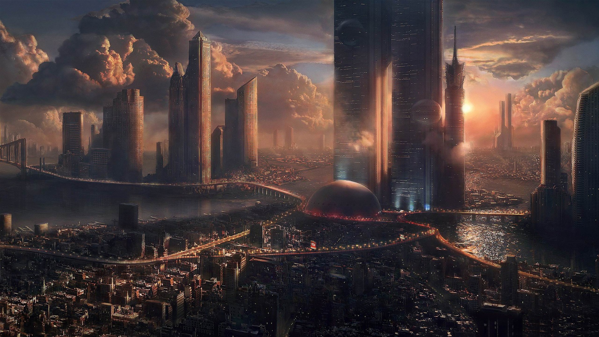 Vos plus belles photos - Page 6 Futuristic_cityscape-World_of_fantasy_art_design_HD_wallpaper_1920x1080