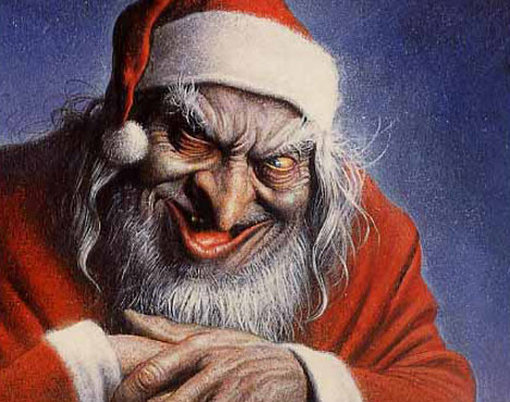 Santa ended slavery. :O  Evil-santa