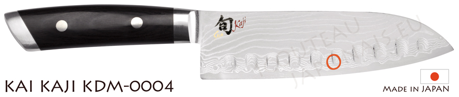 Retour expérience couteau cuisine pro. CouteauSantoku-KAI-SHUN-KAJI-KDM-0004-G