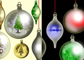 Ja passou, mas ta ae - Brush de Natal. Christmas-ornaments