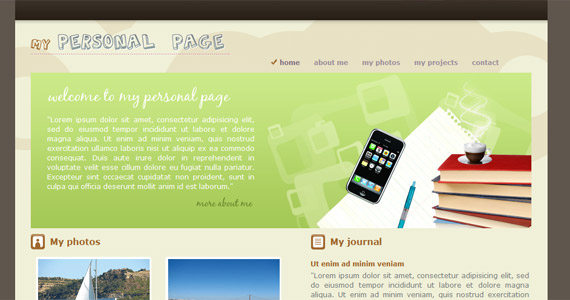 Một số mẫu web cá nhân !!! :) My-personal-page-xhtml-css-template