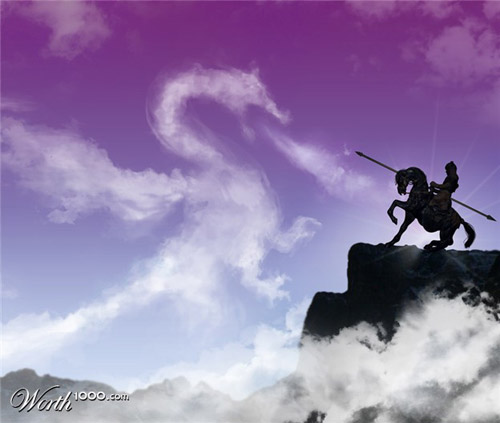 Muhtesem Photoshp Calismalari Dragon-cloud-photomanipulation