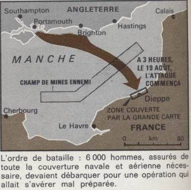 Massacre à Dieppe Dieppe_Carte1