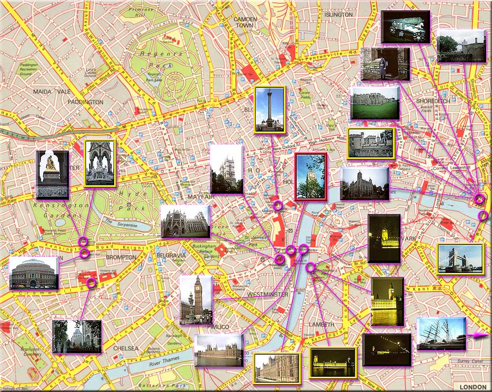 لندن عاصمة الضباب العريقة  Map-london