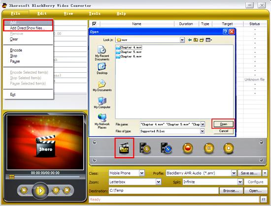  3herosoft MOV Converter2012!لتحويل معظم صيغ الفيديووالصوت بصورة عالية الجودة وصوت نقي  Load-mov